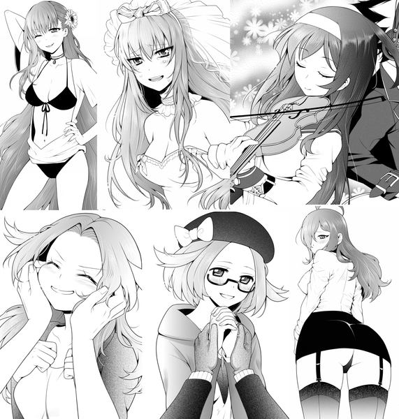 Waifu drawings manga/anime style