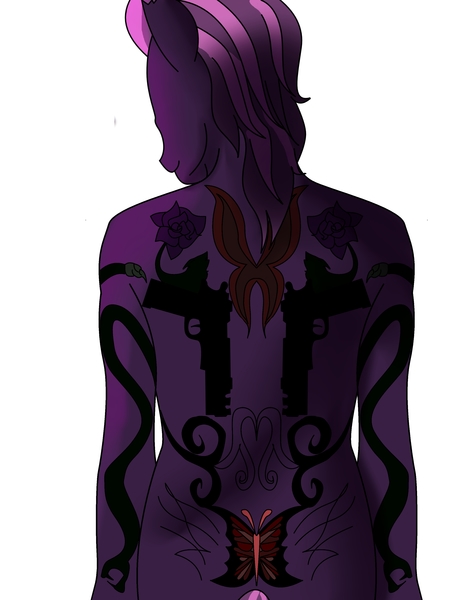 Colored sketch and full body