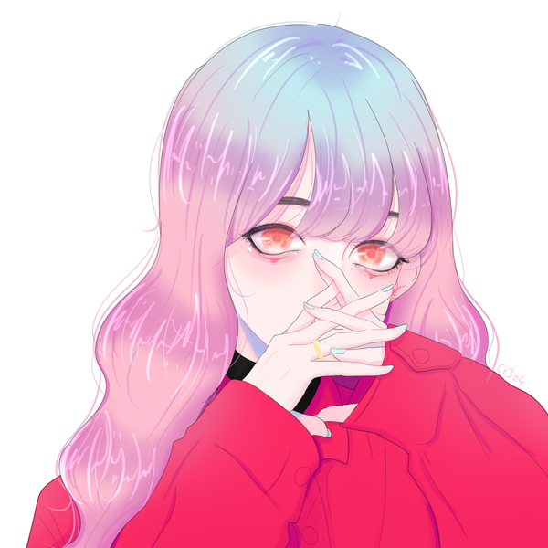 colored halfbody/bust