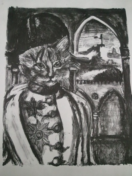 Black and White Litho