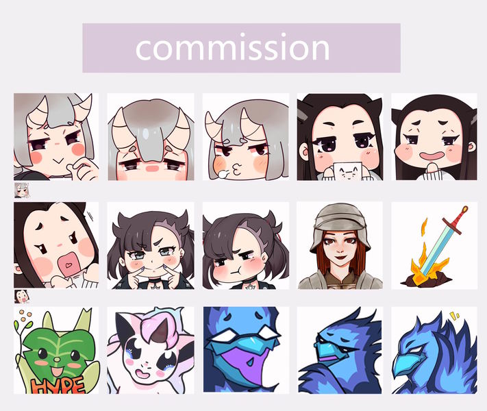 Emotes and icons commission