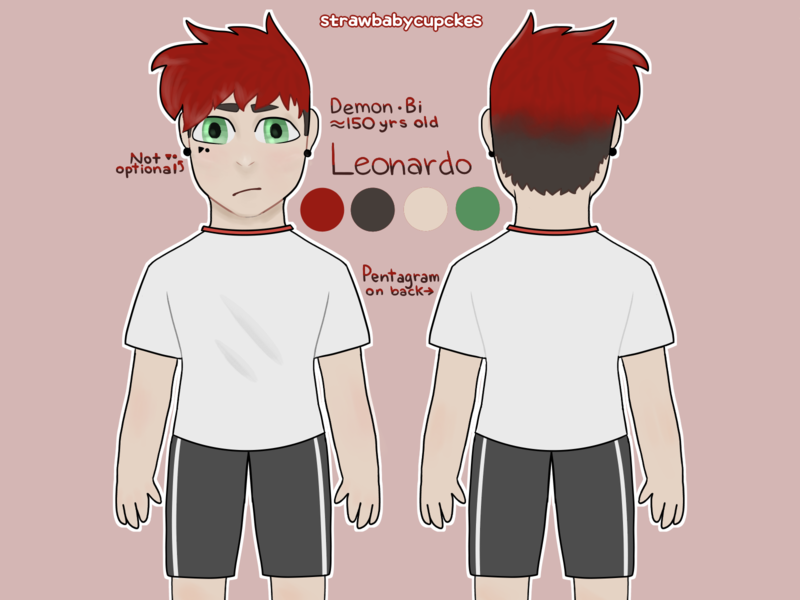 Colored Character Reference Sheet