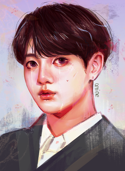 colored portrait