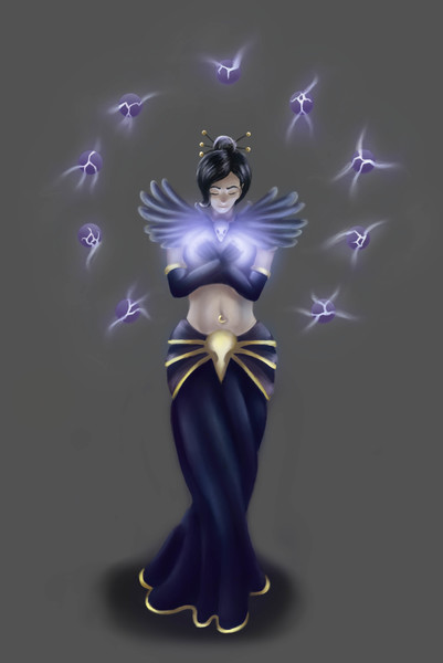 Full character painting