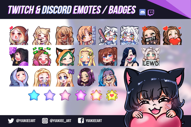 I will do Emotes for Twitch / Discord
