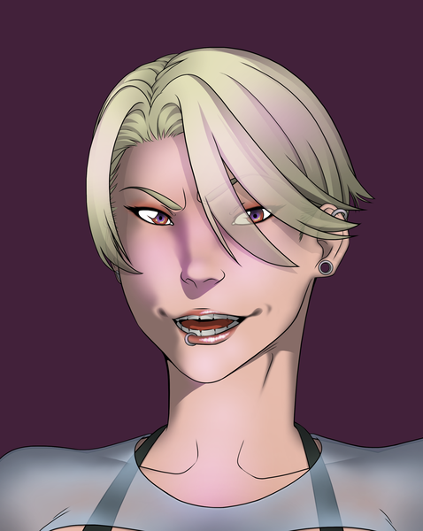 Colored and Shaded Character Portrait