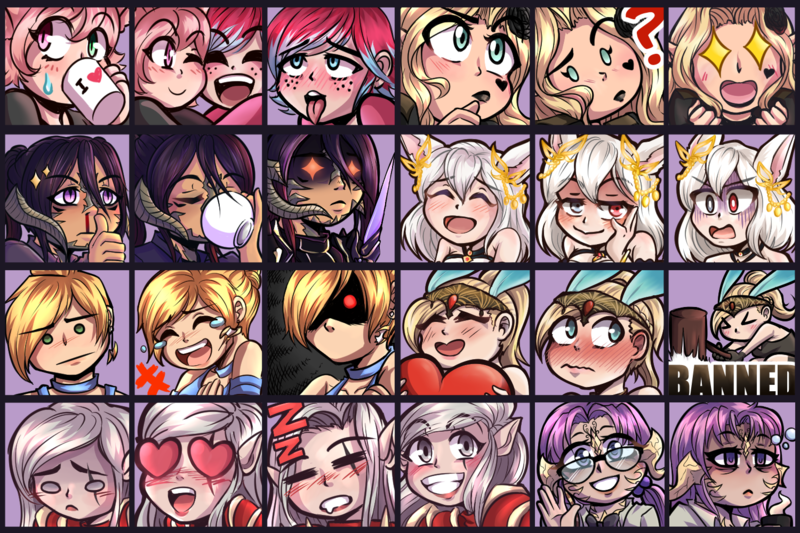 Pack of 3 Twitch/Discord Emotes