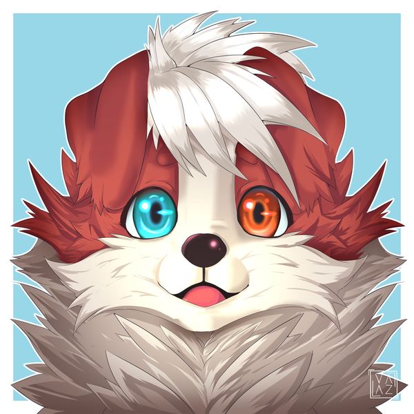 Full Color Furry Icon Headshot
