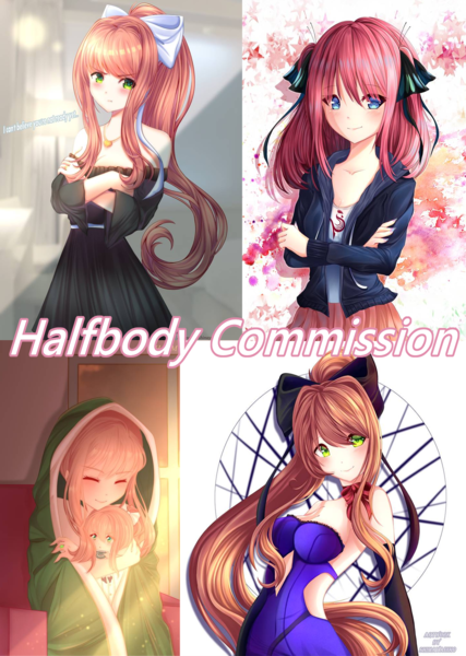 Halfbody Anime Commission 
