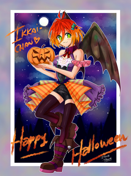 Halloween theme anime character